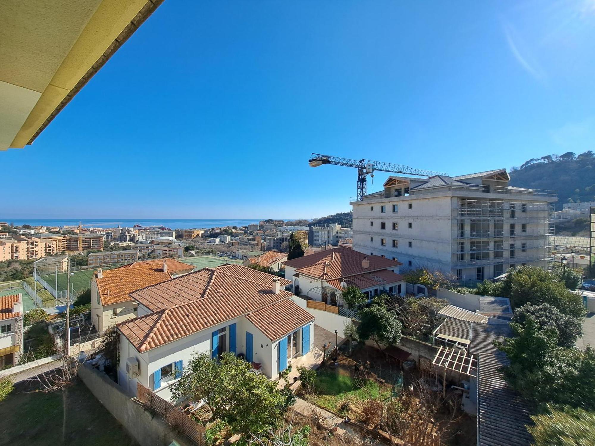 Grand T2 Proche Centre Ville, Vue Mer Et Montagne Bastia  Esterno foto
